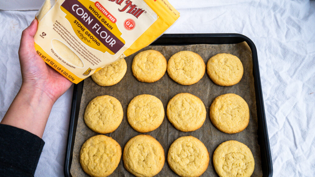 corn cookies with bob's red mill corn flour